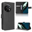 For OnePlus 11R / Ace 2 Diamond Texture Leather Phone Case(Black) - 1