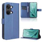 For OnePlus Ace 2V Diamond Texture Leather Phone Case(Blue) - 1