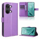 For OnePlus Ace 2V Diamond Texture Leather Phone Case(Purple) - 1