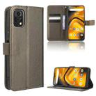 For Umidigi A13 Pro 5G Diamond Texture Leather Phone Case(Brown) - 1