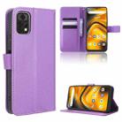 For Umidigi A13 Pro 5G Diamond Texture Leather Phone Case(Purple) - 1
