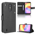 For ZTE Blade A32 Diamond Texture Leather Phone Case(Black) - 1