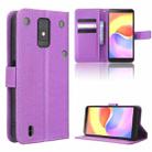 For ZTE Blade A32 Diamond Texture Leather Phone Case(Purple) - 1