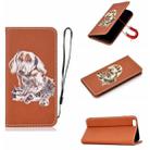 For iPhone 6 3D Painting Horizontal Flip Leather Case with Holder & Card Slot & Wallet & Lanyard(Dog) - 1