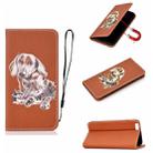 For iPhone 6 Plus 3D Painting Horizontal Flip Leather Case with Holder & Card Slot & Wallet & Lanyard(Dog) - 1