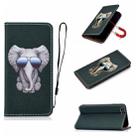 For iPhone 7 Plus 3D Painting Horizontal Flip Leather Case with Holder & Card Slot & Wallet & Lanyard(Elephant) - 1