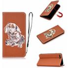 For iPhone 7 Plus 3D Painting Horizontal Flip Leather Case with Holder & Card Slot & Wallet & Lanyard(Dog) - 1