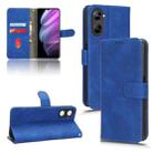 For Realme V30 / V30T Skin Feel Magnetic Flip Leather Phone Case(Blue) - 1