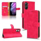 For Realme V30 / V30T Skin Feel Magnetic Flip Leather Phone Case(Rose Red) - 1