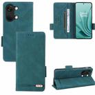 For OnePlus Ace 2V Magnetic Clasp Leather Phone Case(Green) - 1