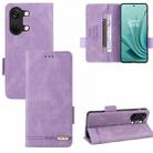 For OnePlus Ace 2V Magnetic Clasp Leather Phone Case(Purple) - 1