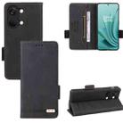 For OnePlus Ace 2V Magnetic Clasp Leather Phone Case(Black) - 1