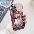 For iPhone 14 Plus Precise Hole Oil Painting Glossy PC Phone Case(Tower) - 1