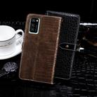 For Huawei V30 Pro idewei Crocodile Texture Horizontal Flip Leather Case with Holder & Card Slots & Wallet(Dark Blue) - 3