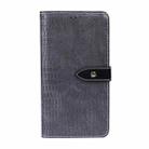 For Huawei Nova 6 SE idewei Crocodile Texture Horizontal Flip Leather Case with Holder & Card Slots & Wallet(Grey) - 2