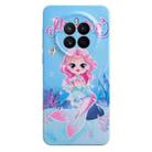 For Huawei Mate 50 Stereo Vision Pattern PC Phone Case(Blue Mermaid) - 1