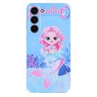 For Samsung Galaxy S23+ 5G Stereo Vision Pattern PC Phone Case(Blue Mermaid) - 1