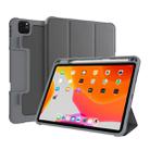 For iPad Pro 11 2022 / 2021 / 2020 Mutural Horizontal Flip Leather Tablet Case with Holder & Pen Slot(Grey) - 1