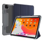 For iPad Pro 11 2022 / 2021 / 2020 Mutural Horizontal Flip Leather Tablet Case with Holder & Pen Slot(Dark Blue) - 1