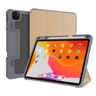 For iPad Pro 11 2021 / 2020 Mutural Horizontal Flip Leather Tablet Case with Holder & Pen Slot(Gold) - 1