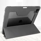 For iPad Pro 12.9 inch 2022 / 2021 / 2020 Mutural Horizontal Flip PC + TPU + PU Leather Tablet Case with Holder & Pen Slot(Black) - 3