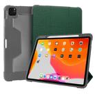 For iPad Pro 12.9 inch 2022 / 2021 / 2020 Mutural Horizontal Flip PC + TPU + PU Leather Tablet Case with Holder & Pen Slot(Dark Green) - 1