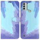 For Nokia C31 Watercolor Pattern Flip Leather Phone Case(Winter Snow) - 1