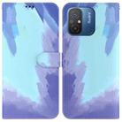 For Xiaomi Redmi 12C / 11A Watercolor Pattern Flip Leather Phone Case(Winter Snow) - 1