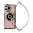 For iPhone 14 Pro Max Camera Style Phone Case(Pink) - 1