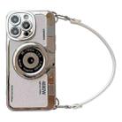 For iPhone 14 Camera Style Phone Case(White) - 1