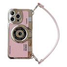For iPhone 14 Camera Style Phone Case(Pink) - 1
