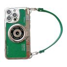 For iPhone 14 Plus Camera Style Phone Case(Green) - 1