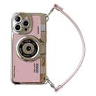 For iPhone 13 Pro Max Camera Style Phone Case(Pink) - 1