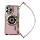 For iPhone 13 Camera Style Phone Case(Pink) - 1