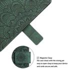 For Xiaomi Redmi Note 12 4G Global Mandala Embossed Flip Leather Phone Case(Green) - 5