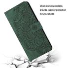 For Xiaomi Redmi Note 12 4G Global Mandala Embossed Flip Leather Phone Case(Green) - 6