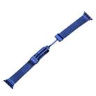 Milan Fold Buckle Metal Watch Band For Apple Watch Series 8&7 41mm / SE 2&6&SE&5&4 40mm / 3&2&1 38mm(Blue) - 1