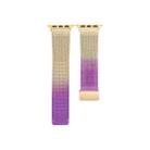 Milan Fold Buckle Metal Watch Band For Apple Watch Series 9&8&7 41mm / SE 3&SE 2&6&SE&5&4 40mm / 3&2&1 38mm (Gradient Purple) - 1