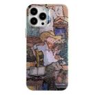 For iPhone 14 Pro Silk Texture Phone Case(Thinking) - 1