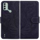 For Nokia C31 Tiger Embossing Pattern Flip Leather Phone Case(Black) - 1