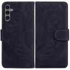 For Samsung Galaxy A24 4G Tiger Embossing Pattern Flip Leather Phone Case(Black) - 1
