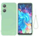 For Infinix Hot 20 5G Pure Color Liquid Silicone Shockproof Phone Case(Green) - 1