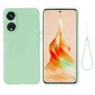 For OPPO Reno8 T 5G / A1 Pro Pure Color Liquid Silicone Shockproof Phone Case(Green) - 1