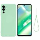 For Tecno Pova Neo 2 Pure Color Liquid Silicone Shockproof Phone Case(Green) - 1