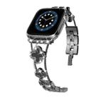 Four-leaf Clover Diamond Watch Band For Apple Watch Ultra 49mm&Watch Ultra 2 49mm / Series 9&8&7 45mm / SE 3&SE 2&6&SE&5&4 44mm / 3&2&1 42mm(Black Black Shell) - 1