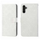 For Samsung Galaxy A24 4G Ethnic Style Embossed Pattern Leather Phone Case(White) - 1