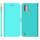 For Nokia C31 Imitated Mirror Surface Leather Phone Case(Mint Green) - 1