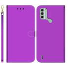 For Nokia C31 Imitated Mirror Surface Leather Phone Case(Purple) - 1