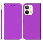 For OPPO Reno9 Pro Imitated Mirror Surface Leather Phone Case(Purple) - 1
