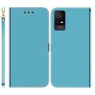 For TCL 408 Imitated Mirror Surface Leather Phone Case(Blue) - 1